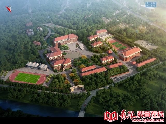 学校鸟瞰图